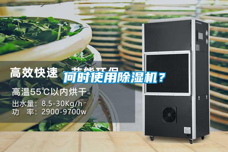 何時使用除濕機？