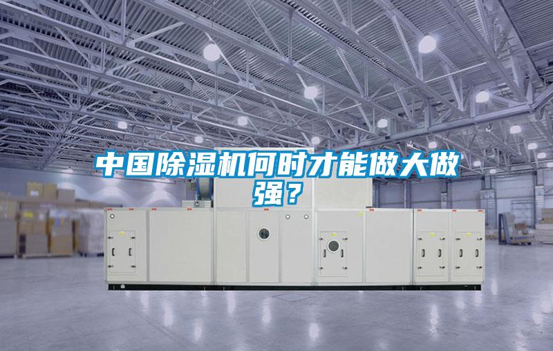 中國除濕機何時才能做大做強？