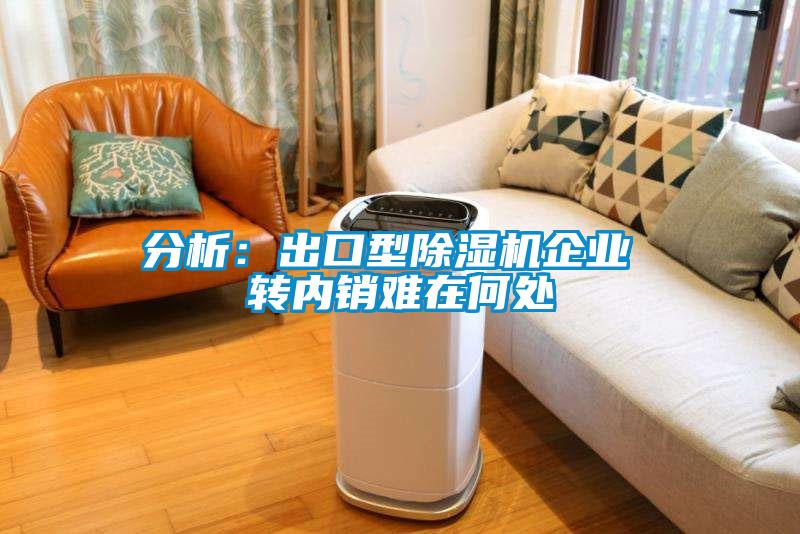 分析：出口型除濕機企業 轉內銷難在何處