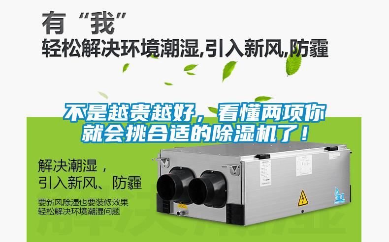 不是越貴越好，看懂兩項你就會挑合適的除濕機了！
