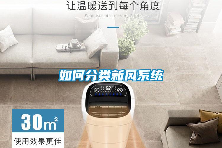 如何分類新風系統