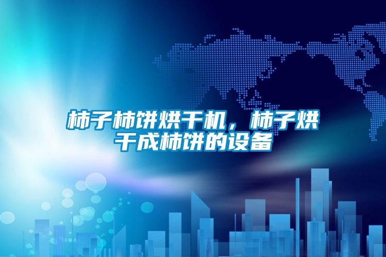 柿子柿餅烘干機,柿子烘干成柿餅的設備