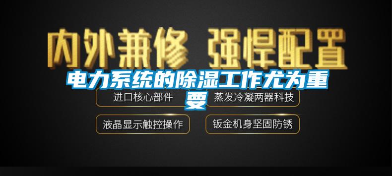 電力系統的除濕工作尤為重要