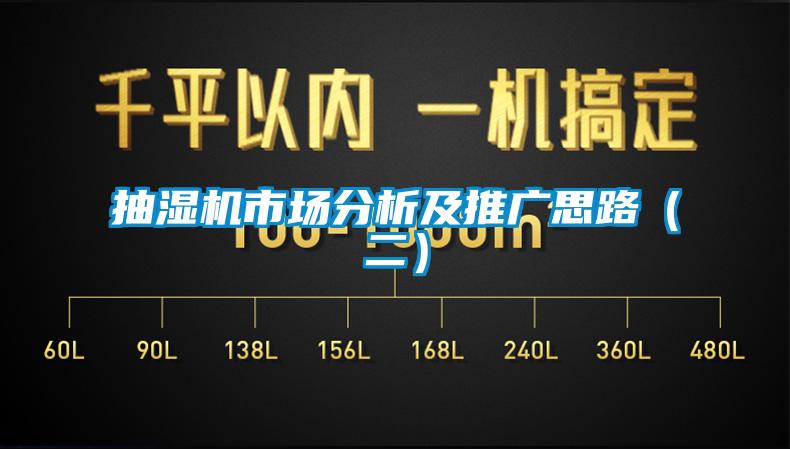 抽濕機(jī)市場分析及推廣思路（二）