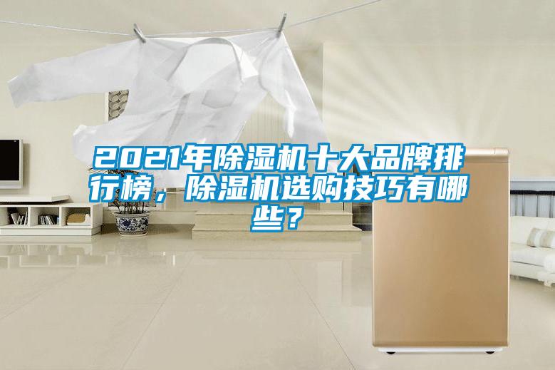 2021年除濕機十大品牌排行榜，除濕機選購技巧有哪些？