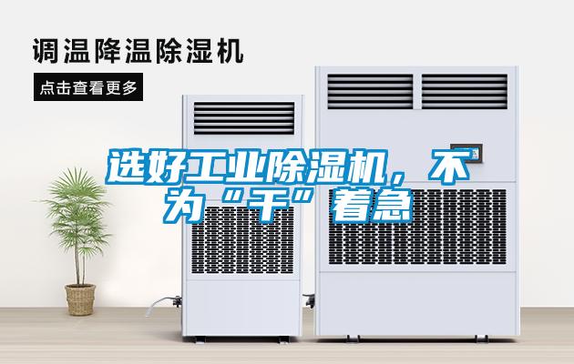 選好工業除濕機，不為“干”著急