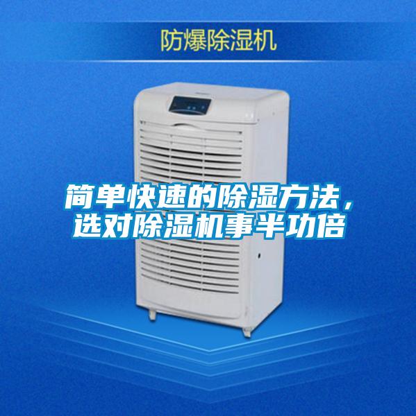 簡單快速的除濕方法，選對除濕機(jī)事半功倍