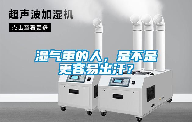 濕氣重的人，是不是更容易出汗？
