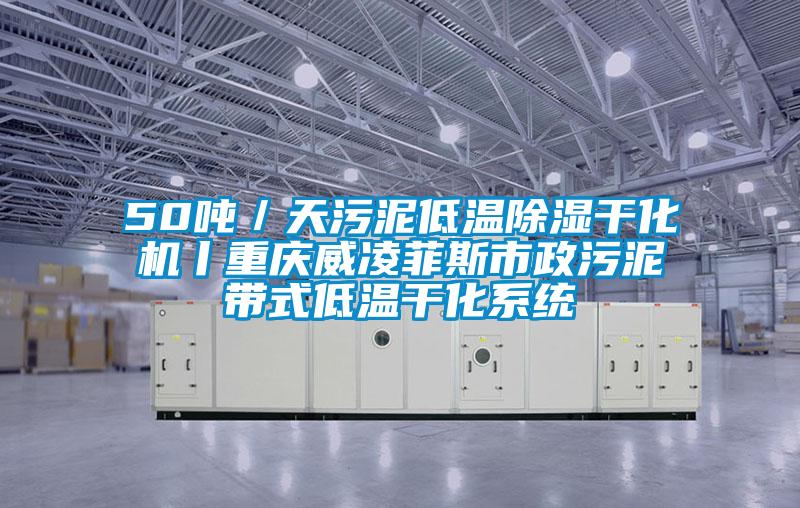 50噸／天污泥低溫除濕干化機丨重慶威凌菲斯市政污泥帶式低溫干化系統