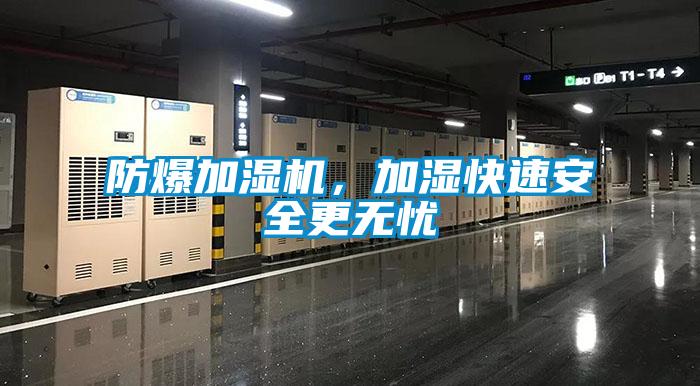 防爆加濕機(jī)，加濕快速安全更無(wú)憂