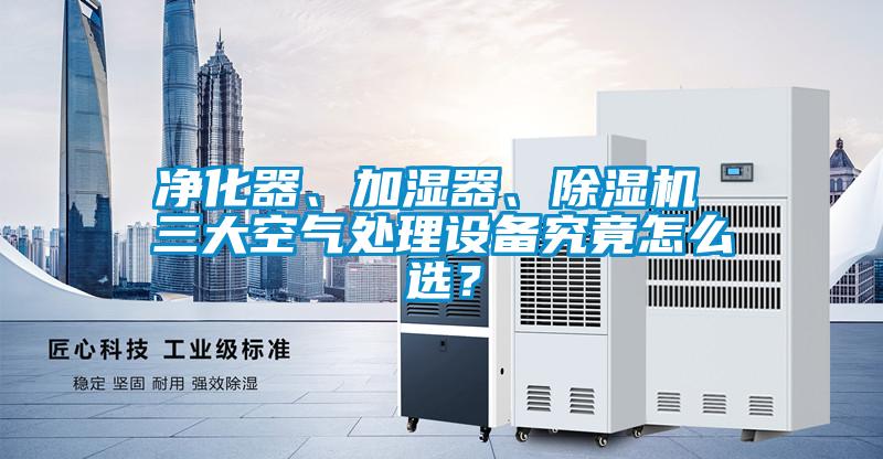 凈化器、加濕器、除濕機 三大空氣處理設備究竟怎么選？