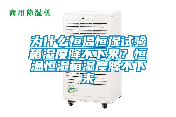 為什么恒溫恒濕試驗(yàn)箱濕度降不下來？恒溫恒濕箱濕度降不下來
