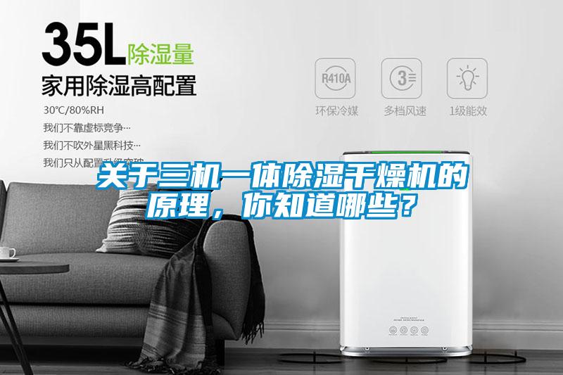 關于三機一體除濕干燥機的原理，你知道哪些？