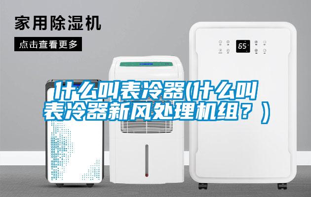 什么叫表冷器(什么叫表冷器新風(fēng)處理機組？)