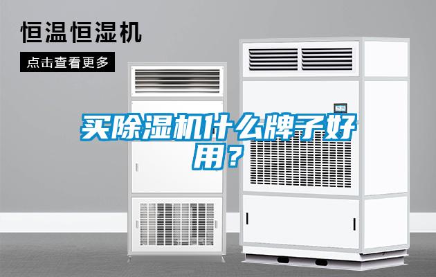 買除濕機什么牌子好用？