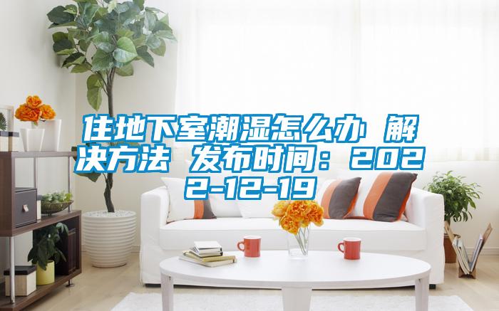 住地下室潮濕怎么辦 解決方法 發布時間:2022-12-19
