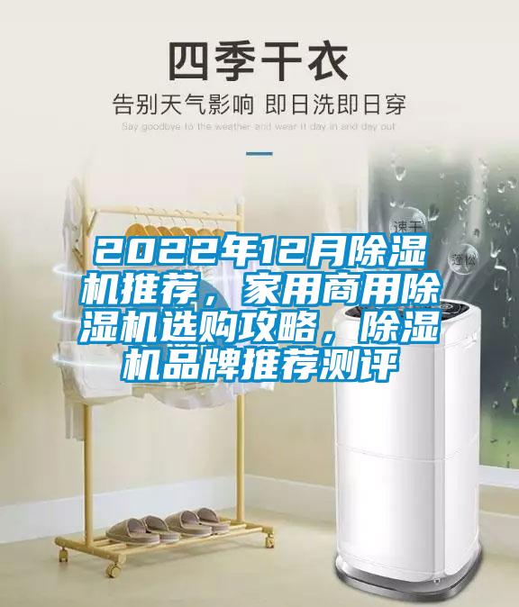 2022年12月除濕機推薦，家用商用除濕機選購攻略，除濕機品牌推薦測評