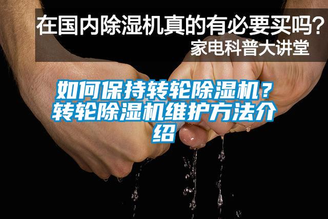 如何保持轉輪除濕機？轉輪除濕機維護方法介紹