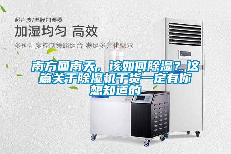 南方回南天，該如何除濕？這篇關(guān)于除濕機(jī)干貨一定有你想知道的