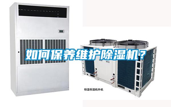 如何保養維護除濕機？