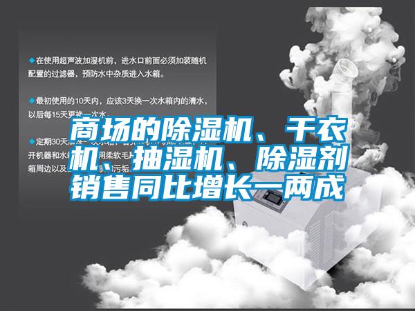 商場的除濕機、干衣機、抽濕機、除濕劑銷售同比增長一兩成