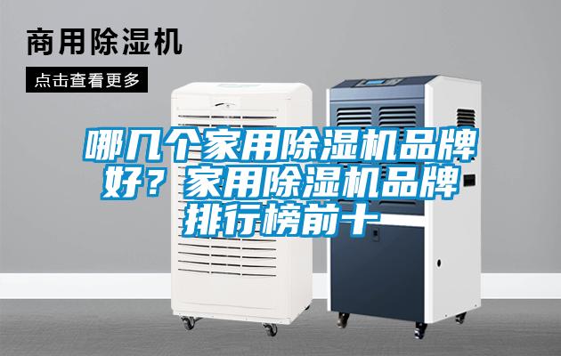 哪幾個家用除濕機品牌好？家用除濕機品牌排行榜前十