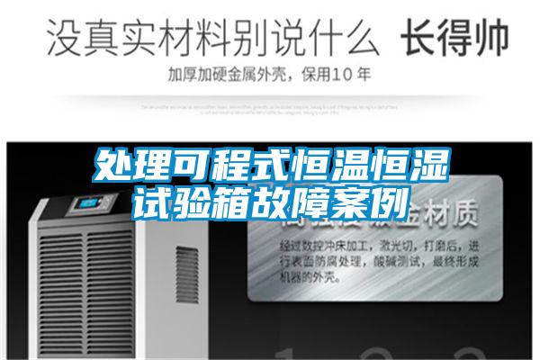 處理可程式恒溫恒濕試驗(yàn)箱故障案例