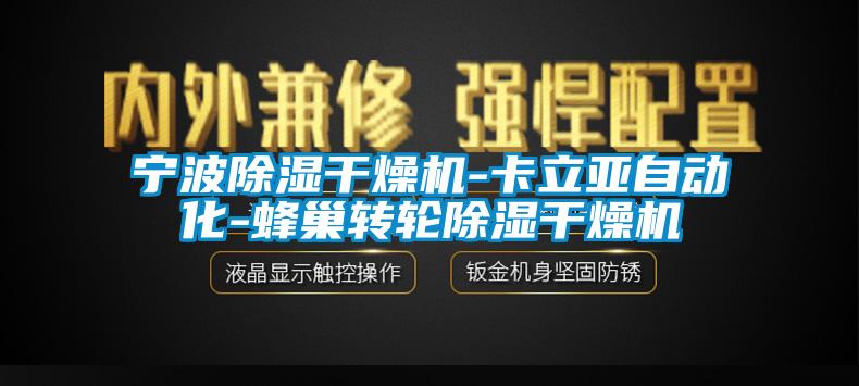 寧波除濕干燥機-卡立亞自動化-蜂巢轉(zhuǎn)輪除濕干燥機