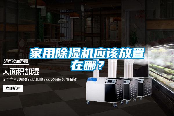 家用除濕機應該放置在哪？