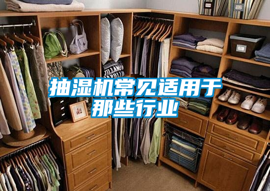 抽濕機常見適用于那些行業