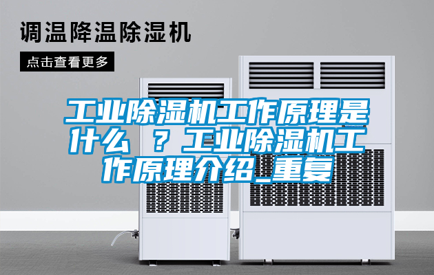 工業除濕機工作原理是什么 ？工業除濕機工作原理介紹_重復