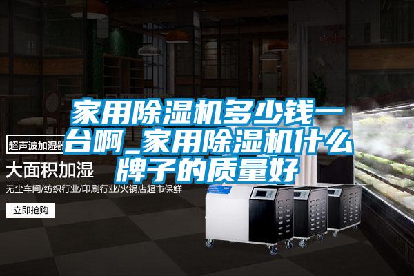 家用除濕機多少錢一臺啊_家用除濕機什么牌子的質量好