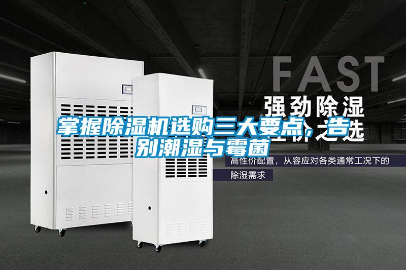 掌握除濕機選購三大要點，告別潮濕與霉菌
