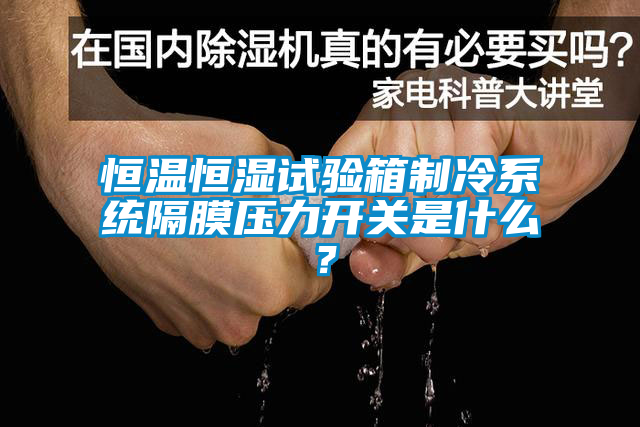 恒溫恒濕試驗箱制冷系統隔膜壓力開關是什么？