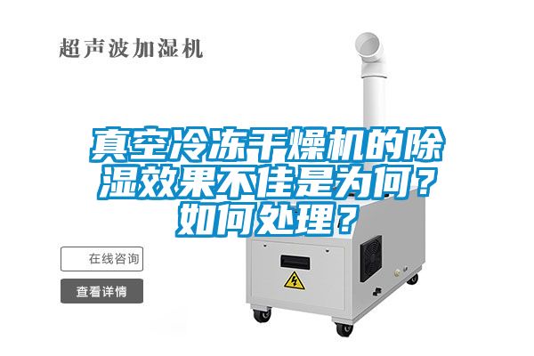 真空冷凍干燥機(jī)的除濕效果不佳是為何？如何處理？