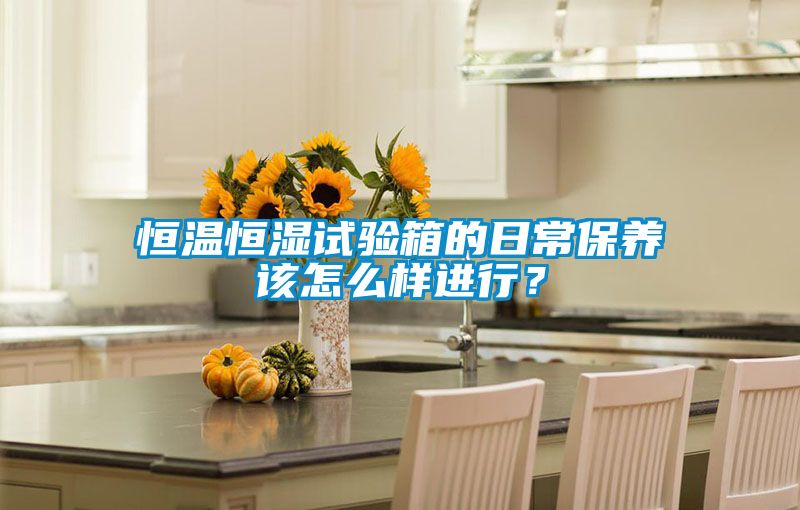 恒溫恒濕試驗箱的日常保養(yǎng)該怎么樣進行？
