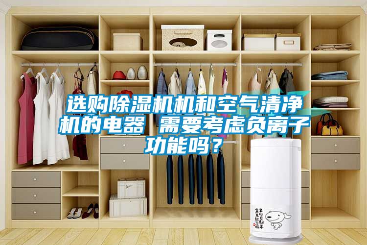 選購除濕機(jī)機(jī)和空氣清凈機(jī)的電器 需要考慮負(fù)離子功能嗎？