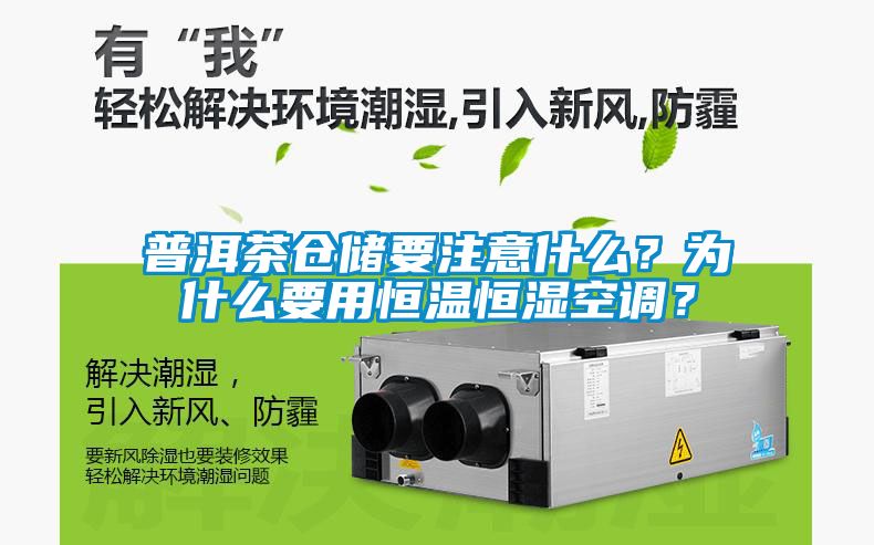 普洱茶倉儲要注意什么？為什么要用恒溫恒濕空調？