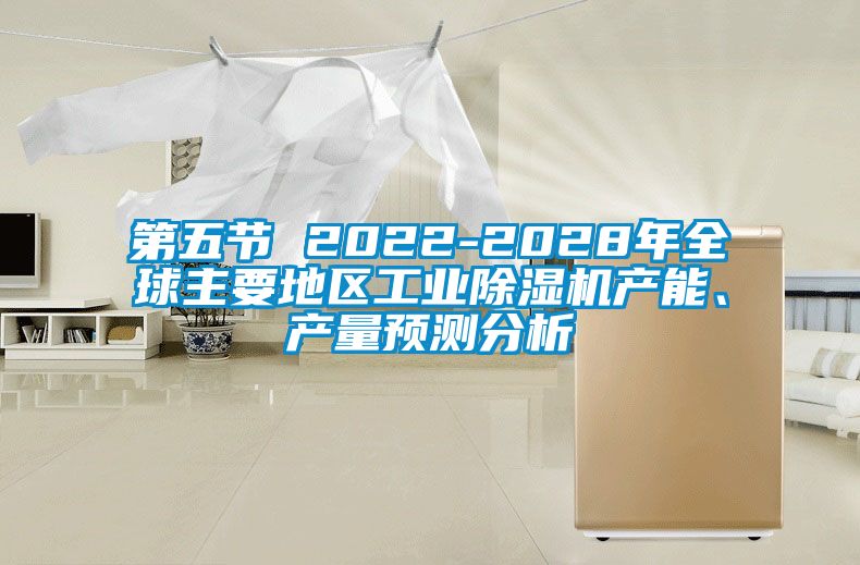 第五節 2022-2028年全球主要地區工業除濕機產能、產量預測分析
