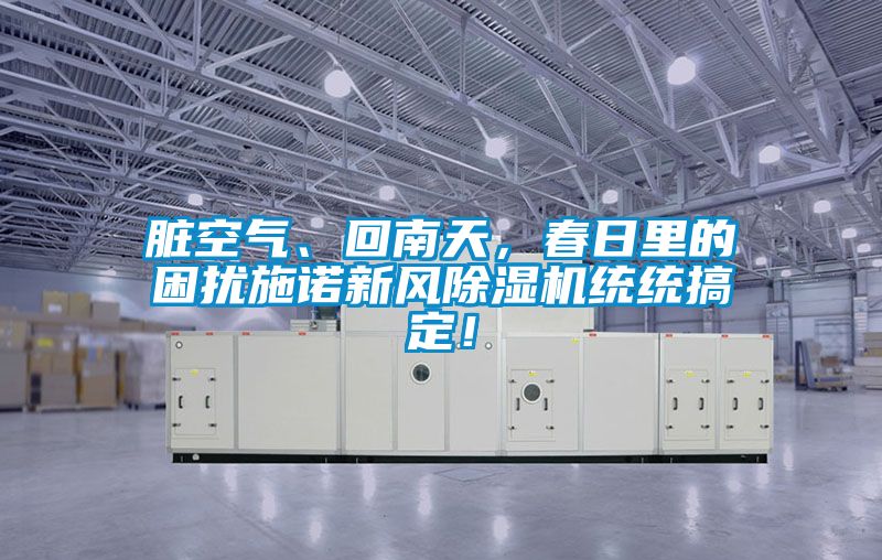 臟空氣、回南天，春日里的困擾施諾新風除濕機統統搞定！