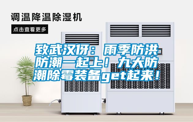 致武漢伢:雨季防洪防潮一起上!九大防潮除霉裝備get起來!