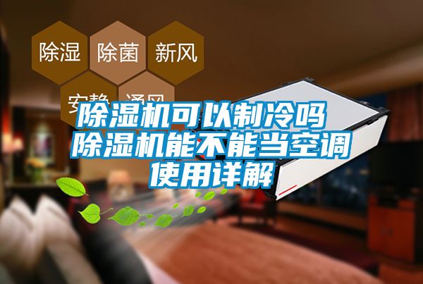 除濕機可以制冷嗎 除濕機能不能當空調使用詳解