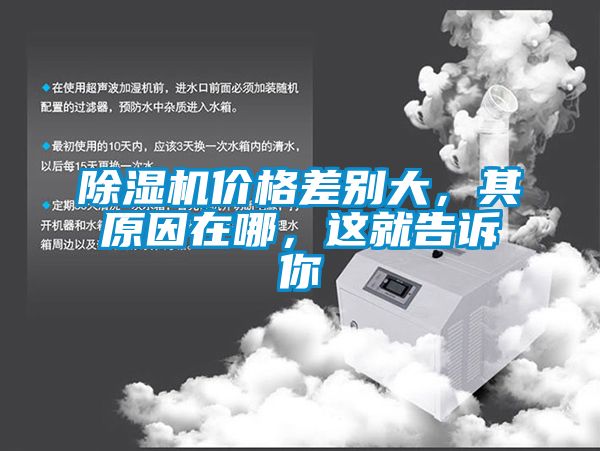 除濕機價格差別大，其原因在哪，這就告訴你