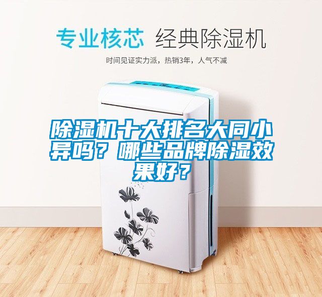 除濕機十大排名大同小異嗎？哪些品牌除濕效果好？