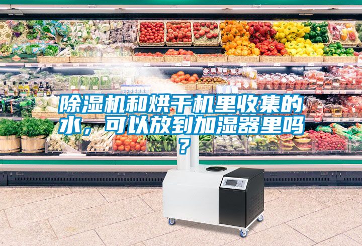 除濕機(jī)和烘干機(jī)里收集的水，可以放到加濕器里嗎？