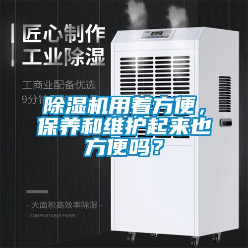 除濕機用著方便，保養和維護起來也方便嗎？