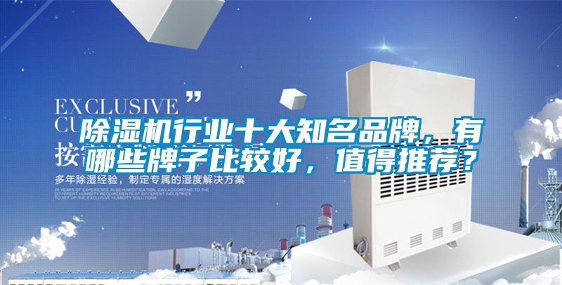 除濕機行業十大知名品牌，有哪些牌子比較好，值得推薦？