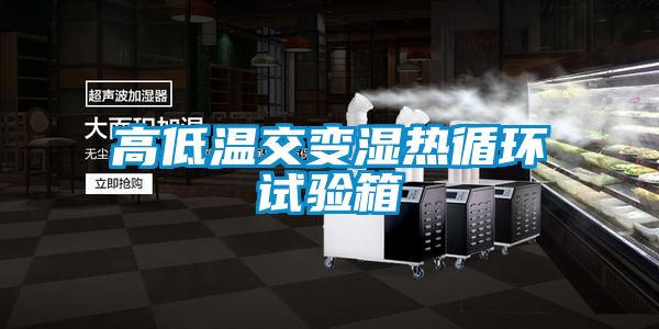 高低溫交變濕熱循環試驗箱