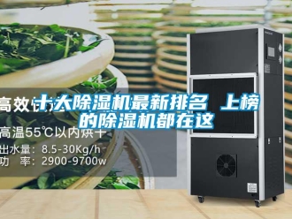 行業新聞十大除濕機最新排名 上榜的除濕機都在這