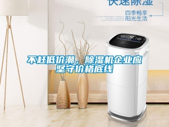 常見問題不趕低價潮，除濕機企業應堅守價格底線